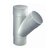 PVC 45gr T-stuk 80mm - Wit