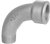 Malleabele GF001 Bocht 90gr 3/4 Gegalvaniseerd