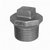 Malleabele GF290gr Eindstop 1'' Zwart - 290ZF