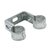 CV beugel dubbel zonder rubber - 2 x Ø22mm
