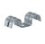 Marinezadel dubbel Solar staal verzinkt - 2x16mm - doos 150 stuks - 900905