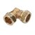 Bonfix knie Ø22mm knel messing - 82521