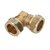 Bonfix knie Ø10mm knel messing - 82527