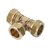 Bonfix T-stuk Ø28x15x28mm messing - 82508