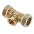 Bonfix T-stuk Ø28x3/4x28mm messing - 82643