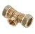 Bonfix T-stuk Ø22x1/2x22mm messing - 82640