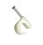 Spijkerclips Wit, 5/7mm