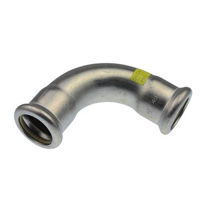 Xpress RVS Bocht 90gr 15 (gas)