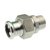 Xpress RVS 3-delige Koppeling 2 x 54 bui
