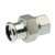 Xpress RVS 3-delige Koppeling 3/2 x 42 bin