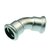 Xpress RVS Bocht 45gr 76.1