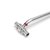 Rehau Rautitan fitting T-stuk, 16 x 15 x 16mm L = 250mm (schuif x RVS buis x schuif)
