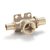 Rehau LX muurplaat Ø20 x1/2x20mm - opbouw - messing - 11681221001