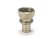 Rehau Rautitan RX fitting messing, rechte koppeling met wartel 16mm x 1/2