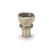 Rehau Rautitan RX fitting messing, rechte koppeling met wartel 25mm x 3/4