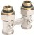 Rehau H-onderblok 1/2 buitendraad - 3/4 recht - 12407271001