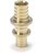 Rehau Rautitan MX fitting messing rechte koppeling, reductie 17 x 2,0 - 16 x 2,2 - 12407811002