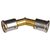 Henco knie koppeling 45gr, 26 x 26mm messing (pers x pers) - 27P-2626