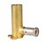 Henco muurplaat hoog Ø16 x 1/2 - messing - 4P-1604 