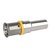 Wavin overgang Ø25x22mm - gas messing - 4370320220