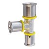 Wavin T-stuk Ø25x16x25mm - gas messing - 4372125162 foto