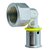 Wavin schroefknie Ø16x1/2'' - gas messing - 4371616121