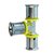 Wavin T-stuk Ø32x32x32mm - gas messing - 4372232000