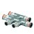 Uponor kruisstuk Ø20x16x20mm - messing - 1070687