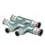 Uponor kruisstuk Ø20x16x16mm - messing - 1070686