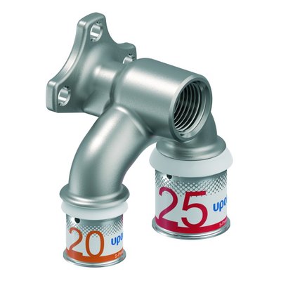 Uponor muurplaat Ø20x1/2x25mm - messing - 1070635