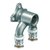Uponor S-press Plus U-Muurplaat 16x1/2x16 binnendraad messing 1070629
