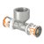 Uponor T-stuk Ø20x3/4x20mm binnendraad - messing - 1070597