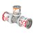 Uponor T-stuk Ø25x20x25mm - messing - 1070577