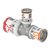 Uponor T-stuk Ø25x16x20mm - messing - 1070573