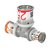 Uponor T-stuk Ø20x25x16mm - messing - 1070570