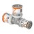 Uponor T-Stuk Ø20x20x16mm - messing - 1070569