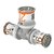 Uponor T-Stuk Ø16x20x16mm - messing - 1070566