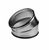 Velu spiralo bocht 15gr - rubberen afdichting, 80mm - SBG 80 15