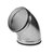 Velu Ø200mm bocht 60° - rubberen afdichting - SBG 200 60