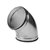 Velu Ø125 bocht 60° - rubberen afdichting - SBG 125 60