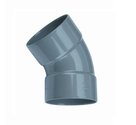 Wavin PVC bocht 45° Ø110mm - mof/mof - 3101211004