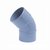 Wavin PVC bocht 45° Ø75mm - mof/spie - 3101107004