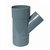 Wavin PVC T-stuk 45° Verlopend Ø110x75x110mm - 3xMof - 3102211074
