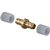Uponor Minitec rechte koppeling, sok 9,9 x 9,9mm messing - 1005264