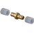 Uponor Minitec rechte koppeling, sok 9,9 x 9,9mm messing - 1005264
