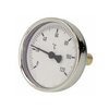 Thermometer Ø63mm - 1/2 met dompelbuis - 0-60 graden foto