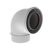 Burgerhout 90° bocht Ø80/125mm - concentrisch - RAL9016 - 400470885
