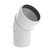 Burgerhout Ø80mm PP Rookgasafvoer Bocht 45° - 400453990