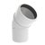 Burgerhout Ø80mm PP Rookgasafvoer Bocht 45° - 400453990
