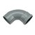 Wavin Wafix bocht PVC 90° Ø125mm SN4 - mof/spie - 1111112009